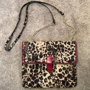 Leopard envelope bag